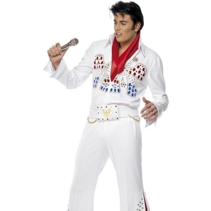 Costumes Australia Elvis American Eagle Costume Adult White_1