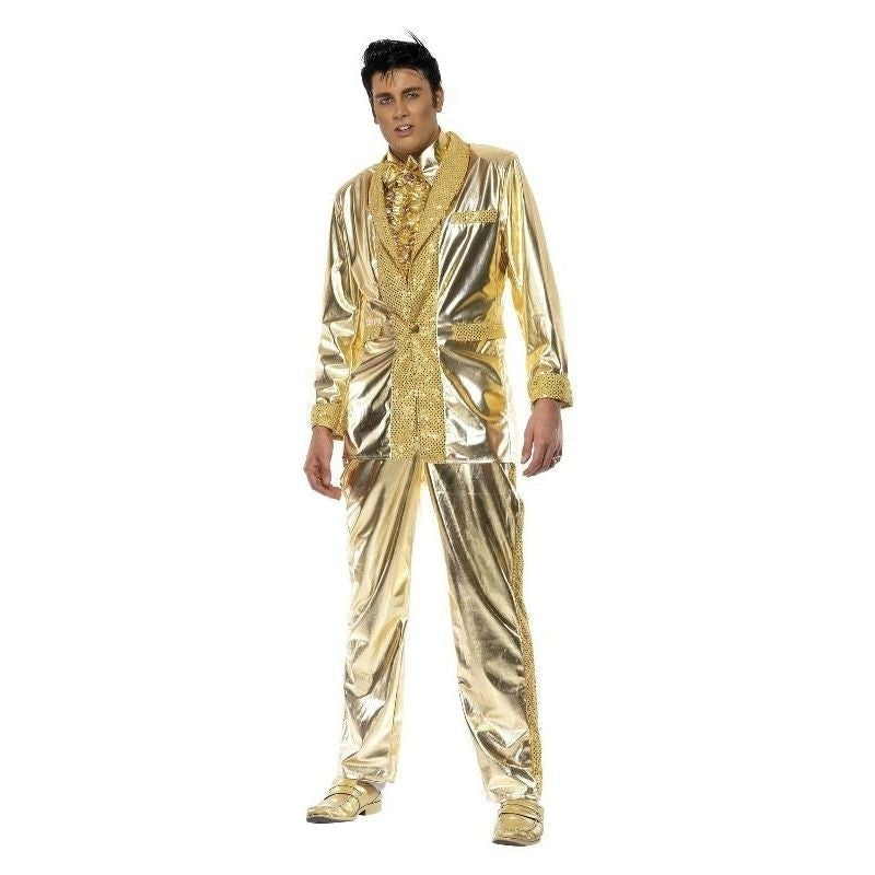 Costumes Australia Elvis Gold Suit Costume Adult_3