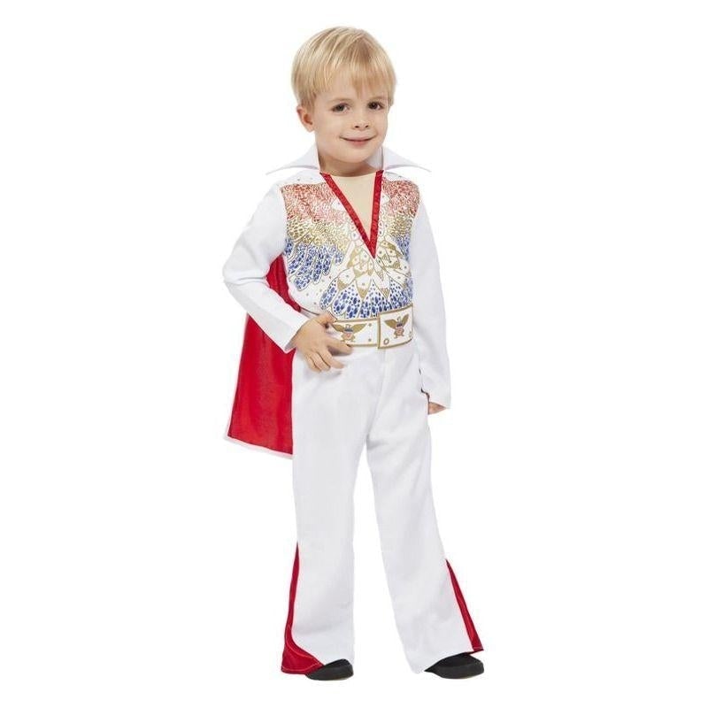 Costumes Australia Elvis Presley King of Rock Toddler Costume Red White Jumpsuit_2