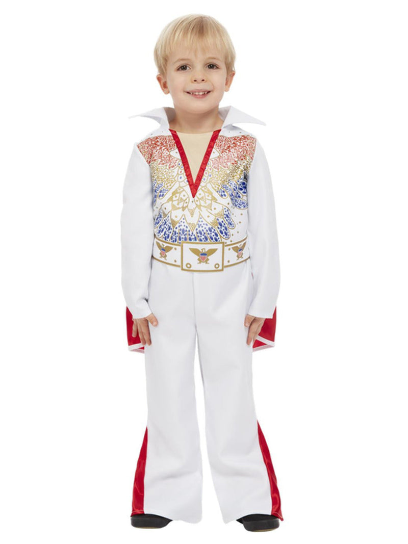 Costumes Australia Elvis Presley King of Rock Toddler Costume Red White Jumpsuit_1