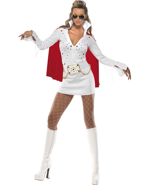 Costumes Australia Elvis Viva Las Vegas Womens Costume Adult White_4