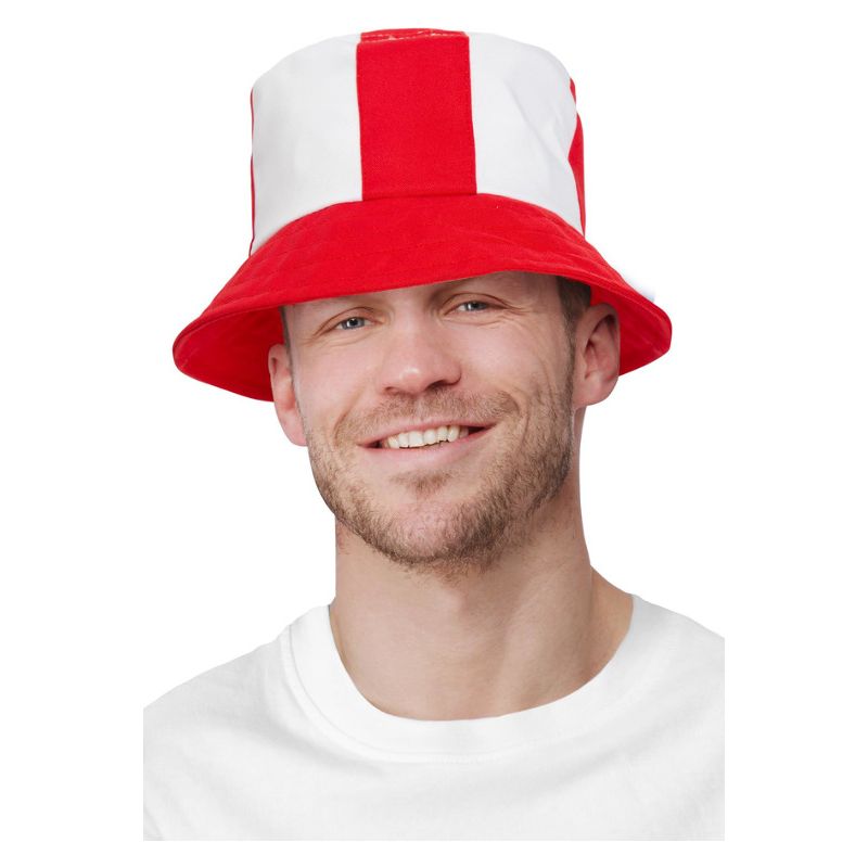 Costumes Australia England Bucket Hat Adult White Green Orange Red_1