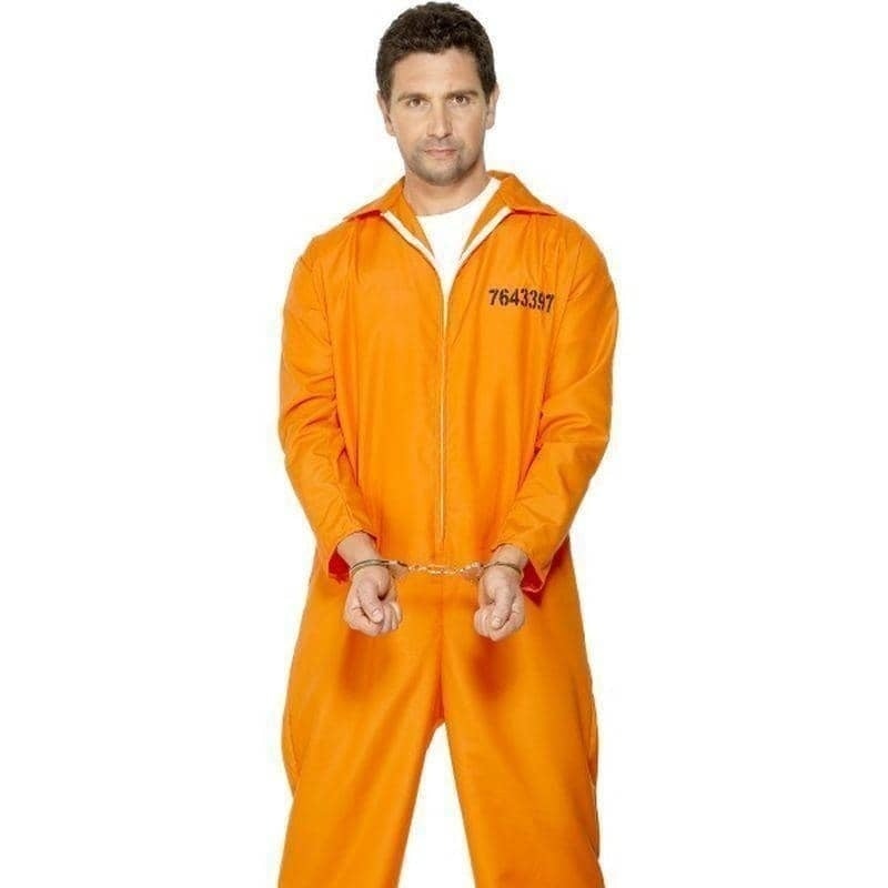 Costumes Australia Escaped Prisoner Costume Adult Orange_1