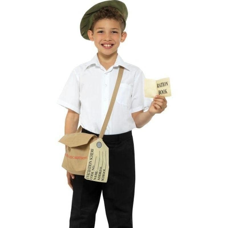 Costumes Australia Evacuee Instant Kit Kids Brown_1