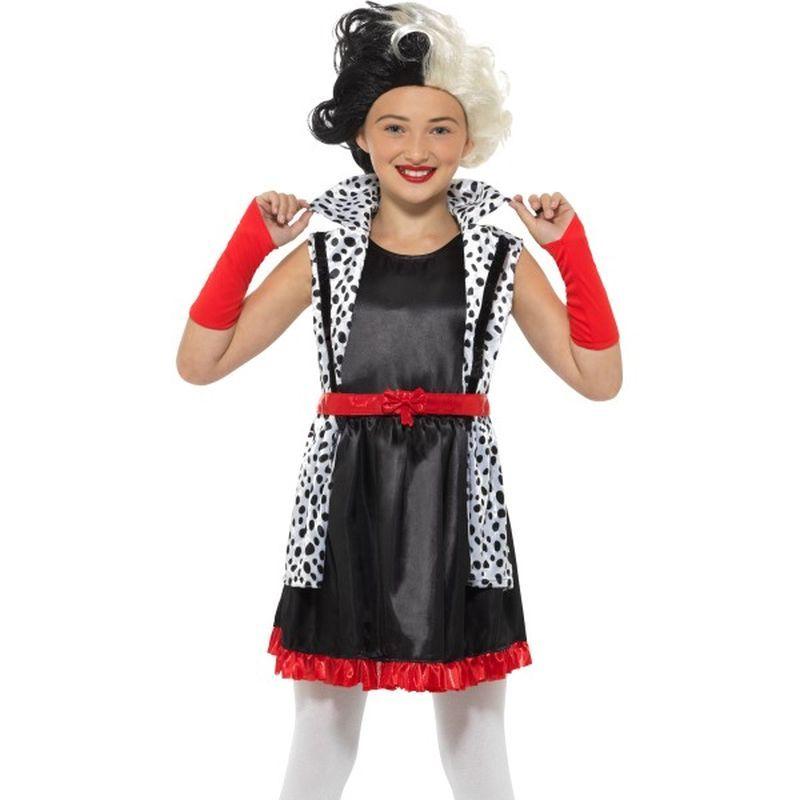 Costumes Australia Evil Little Madame Costume Kids Black White_1