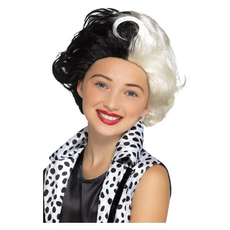 Costumes Australia Size Chart Evil Madame Wig Kids Black White