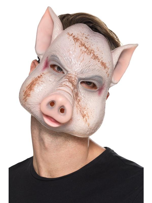 Costumes Australia Evil Pig Killer Mask Adult Pink_1