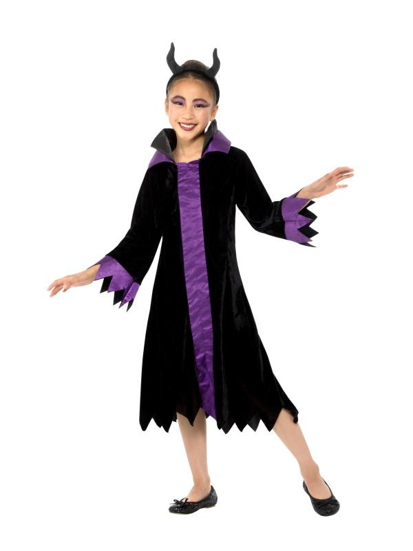 Costumes Australia Evil Queen Costume Child Black Purple_1