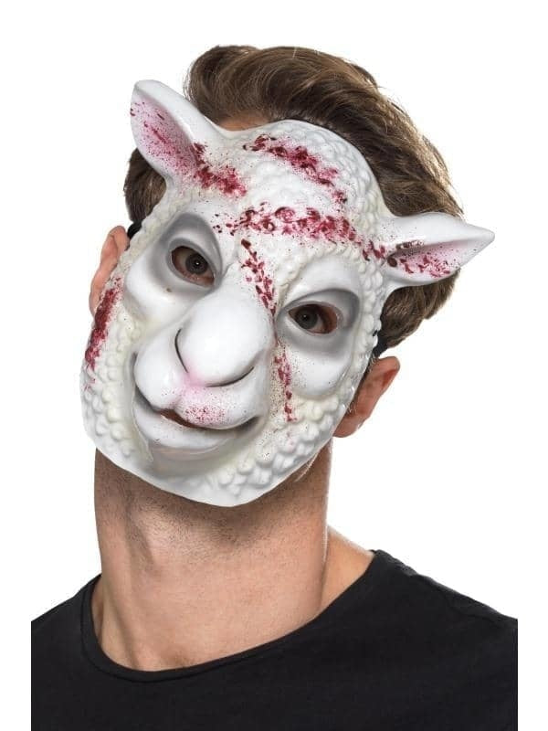 Costumes Australia Evil Sheep Killer Mask Adult White_1