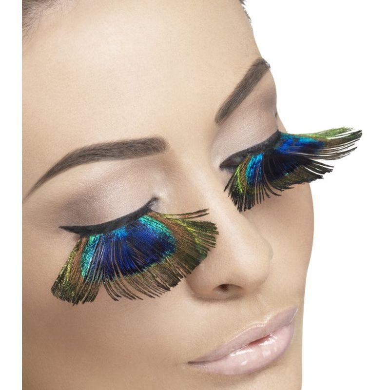 Costumes Australia Eyelashes Peacock Feathers Adult Purple_1