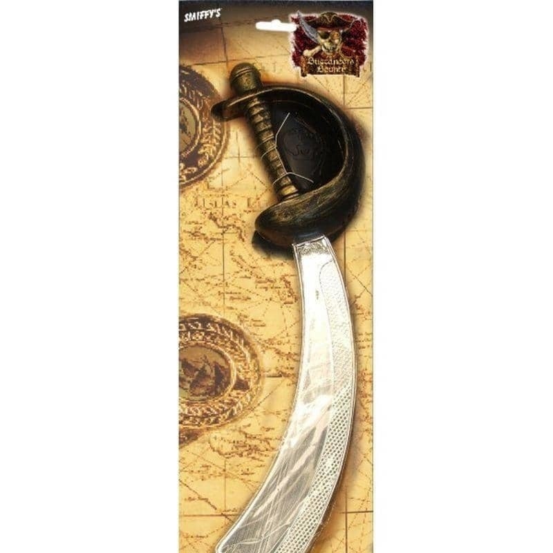 Costumes Australia Eyepatch and Pirate Sword Silver_1