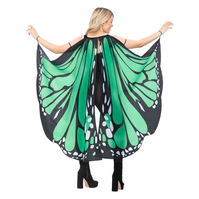 Costumes Australia Fabric Butterfly Wings Green Adult_1