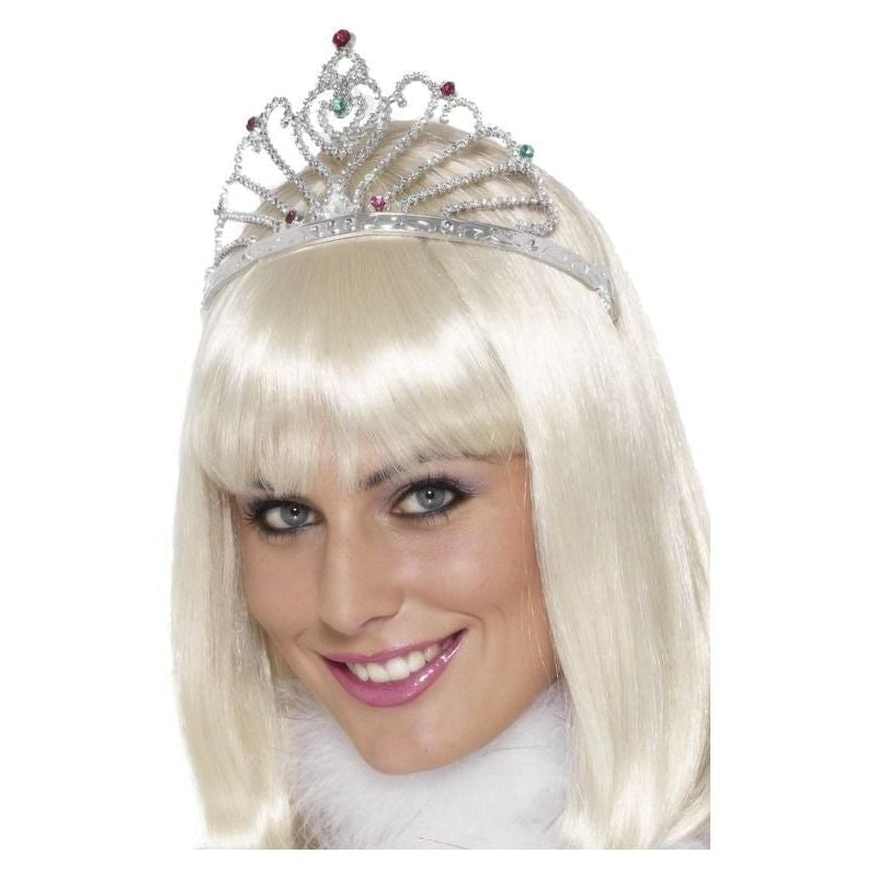 Costumes Australia Size Chart Fan Design Tiara Adult Silver