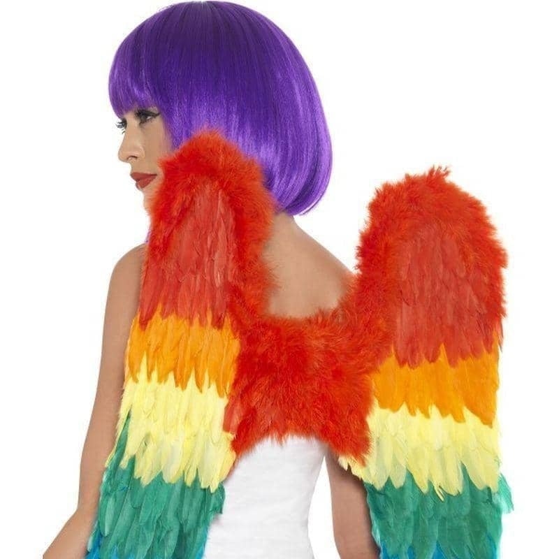 Costumes Australia Size Chart Feather Wings Adult Rainbow