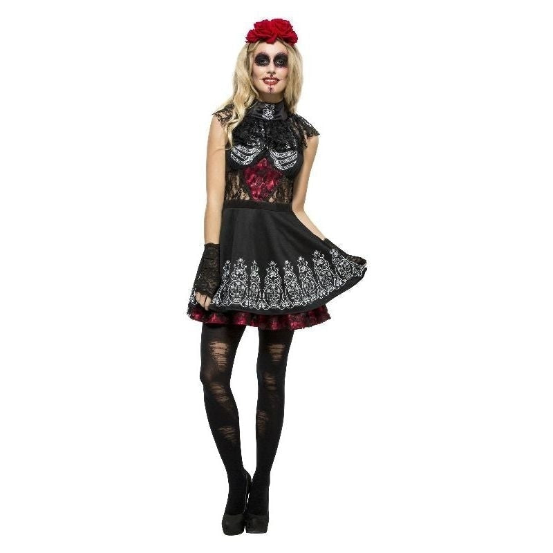 Costumes Australia Fever Day Of The Dead Costume Adult Black_3