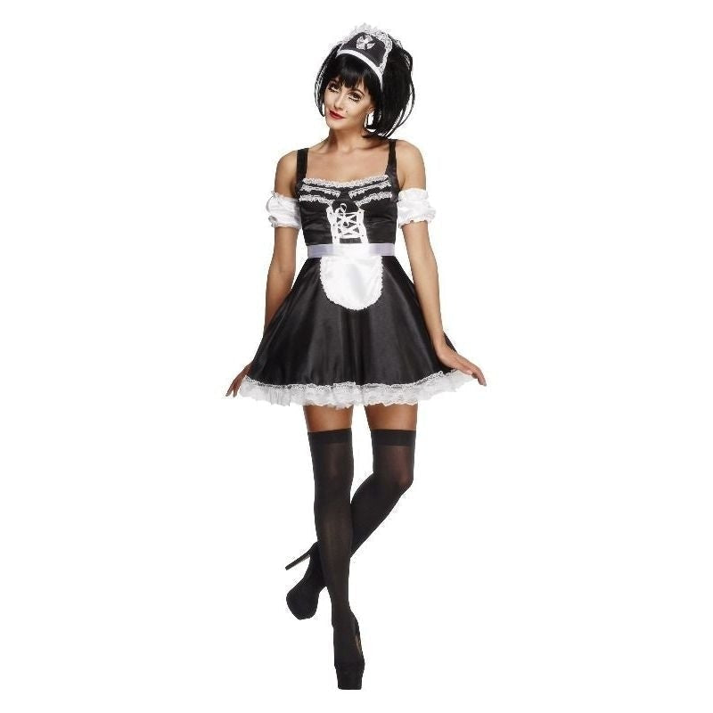 Costumes Australia Fever Flirty French Maid Costume Adult Black White_4