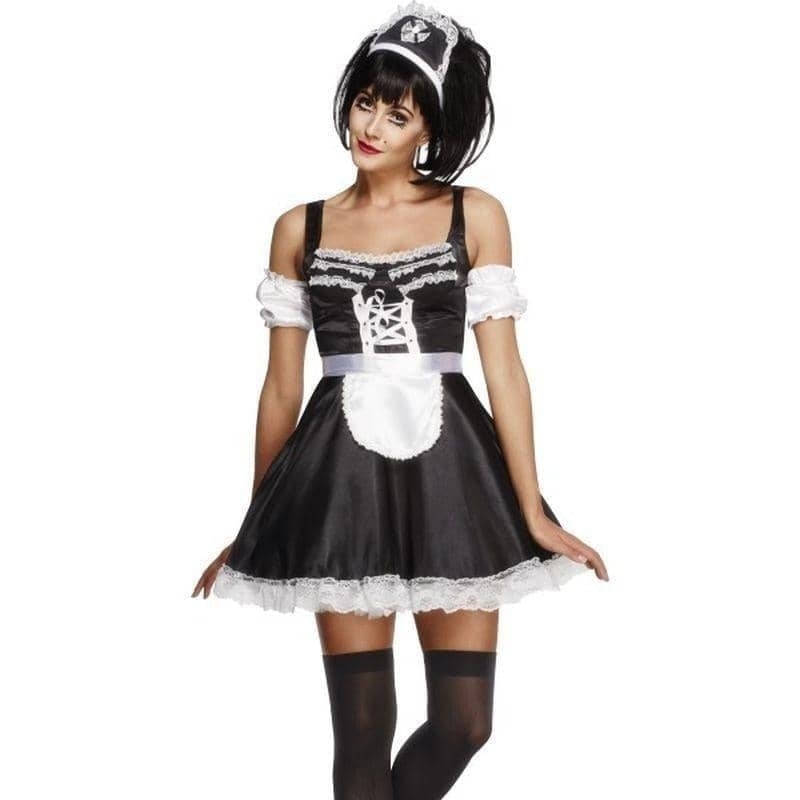 Costumes Australia Fever Flirty French Maid Costume Adult Black White_1