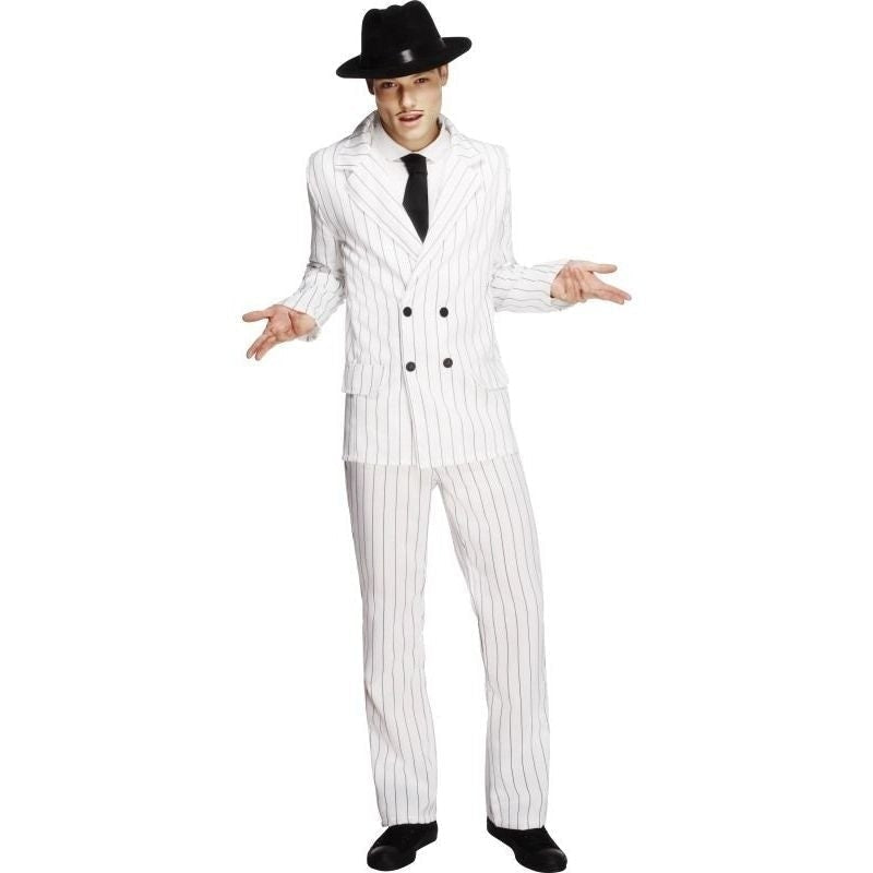 Costumes Australia Fever Gangster Costume Adult White_3