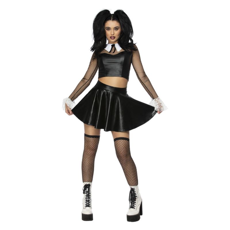 Costumes Australia Fever Gothic School Girl Adult Black White_1