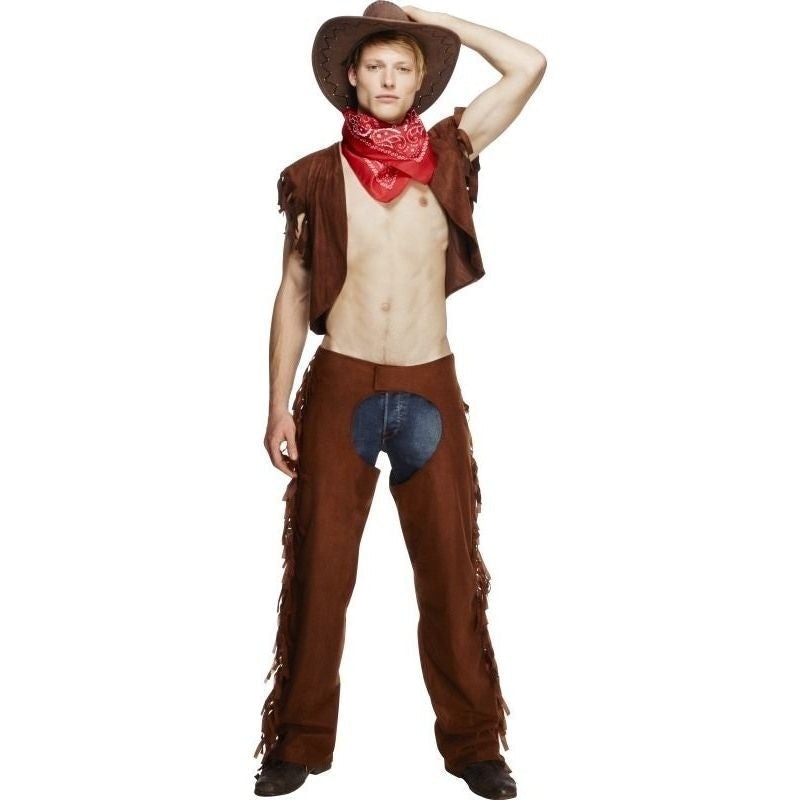 Costumes Australia Fever Male Ride Em High Cowboy Costume Adult Brown_2