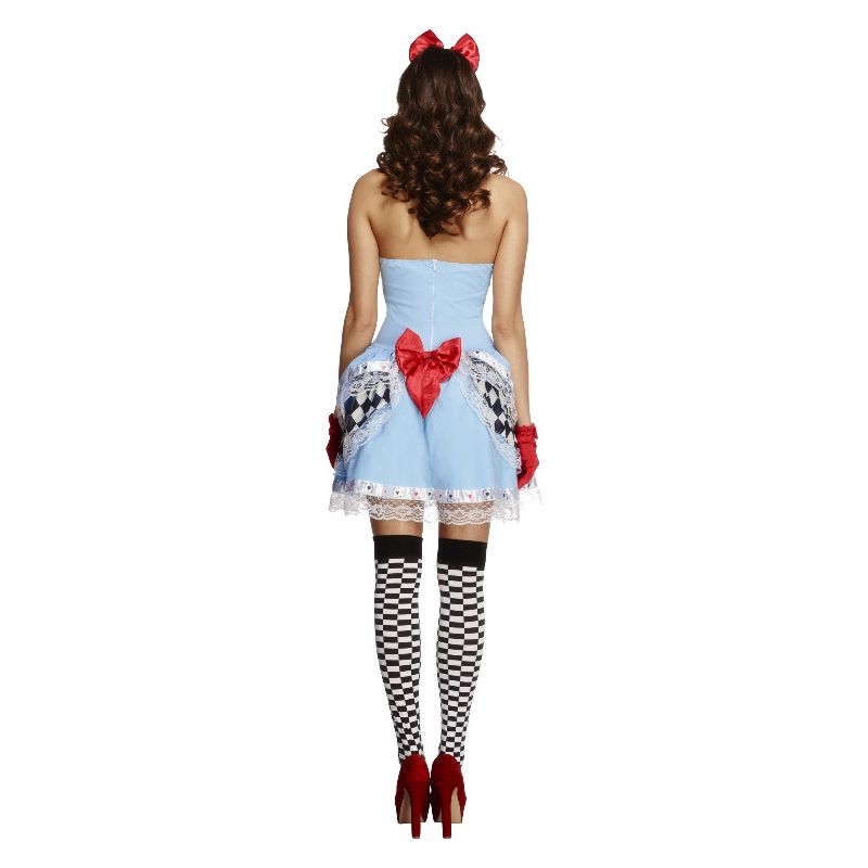 Costumes Australia Fever Miss Wonderland Costume Blue Dress_2