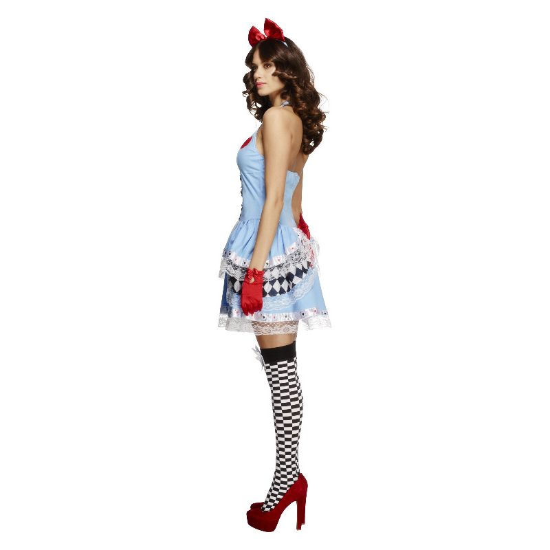 Costumes Australia Fever Miss Wonderland Costume Blue Dress_3