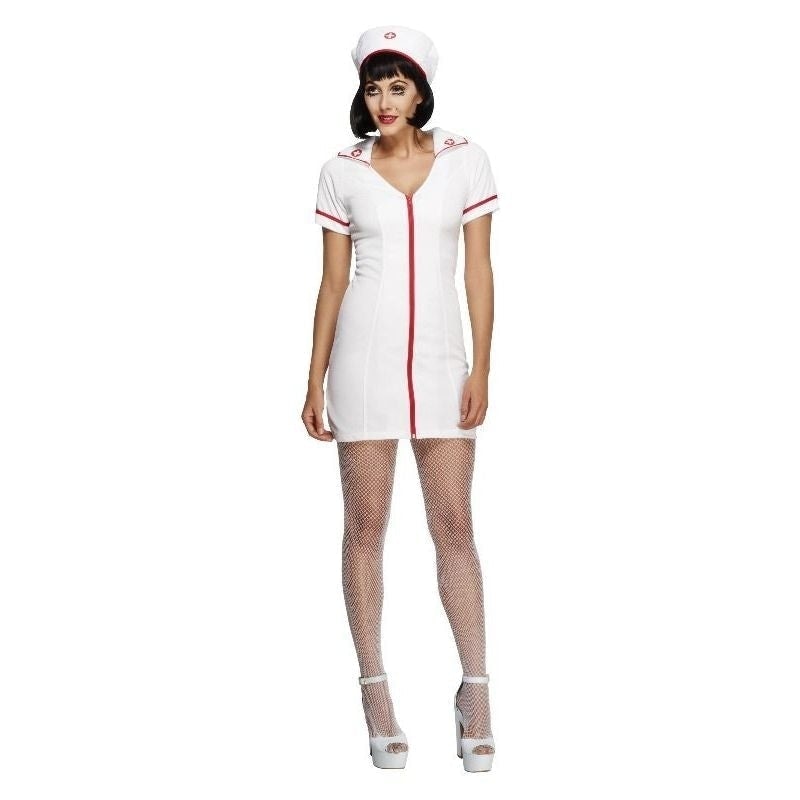 Costumes Australia Fever No Nonsense Nurse Costume Adult White Red_3