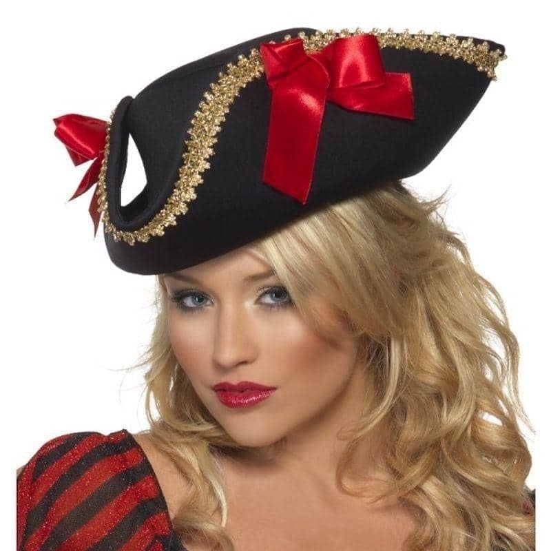 Costumes Australia Size Chart Fever Pirate Hat Adult Black