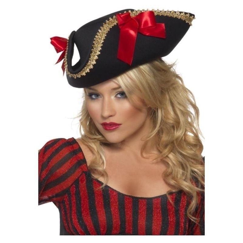 Costumes Australia Fever Pirate Hat Adult Black_1