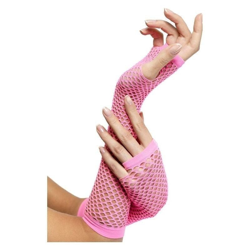 Costumes Australia Size Chart Fishnet Gloves Adult Pink