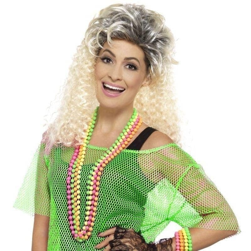 Costumes Australia Fishnet Top Adult Neon Green_1