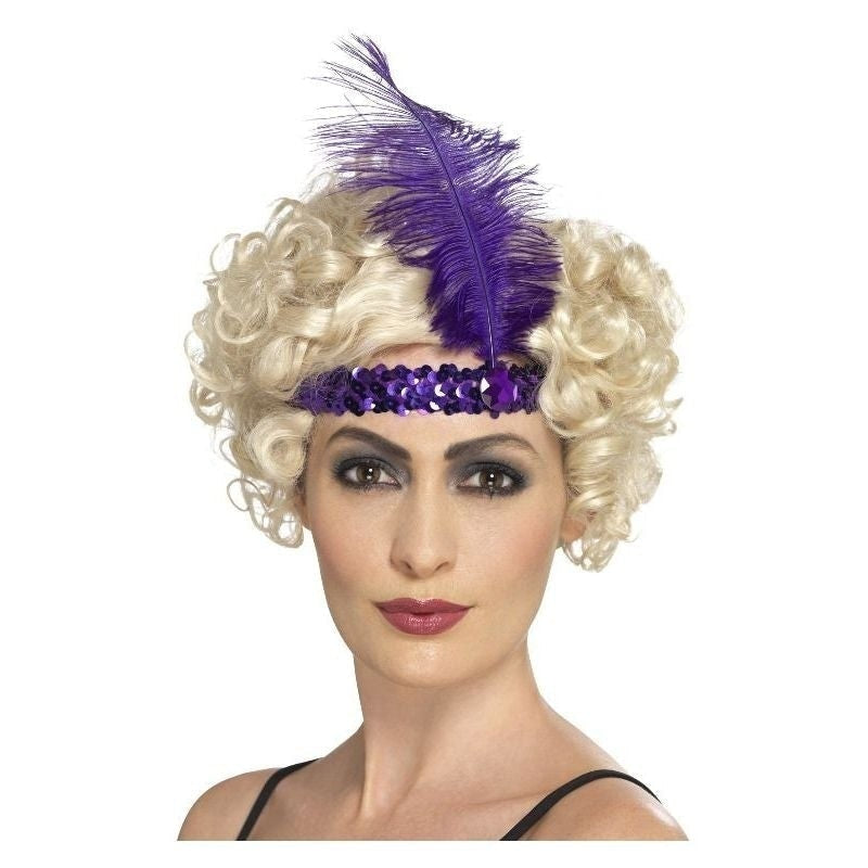 Costumes Australia Size Chart Flapper Headband Adult Purple