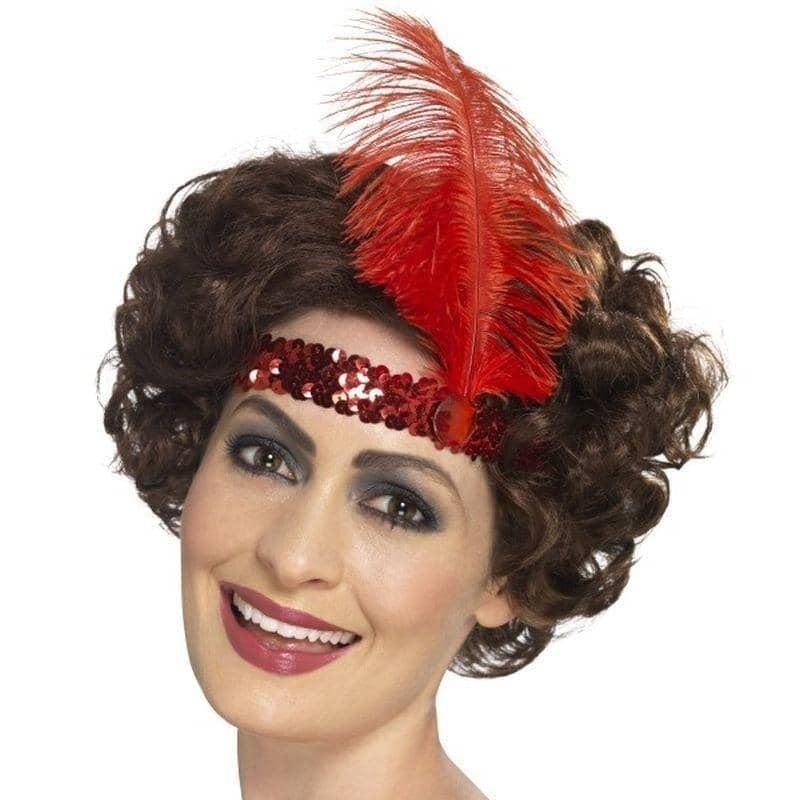 Costumes Australia Flapper Headband Adult Red_1