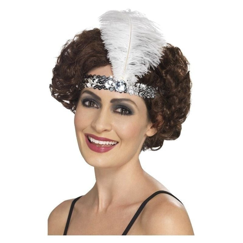 Costumes Australia Size Chart Flapper Headband Adult Silver