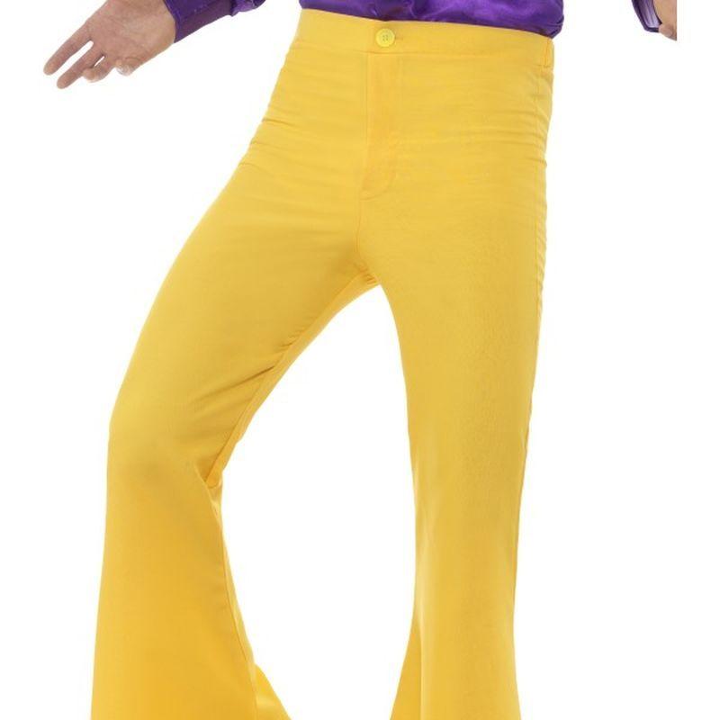 Costumes Australia Flared Trousers Mens Adult Yellow_1