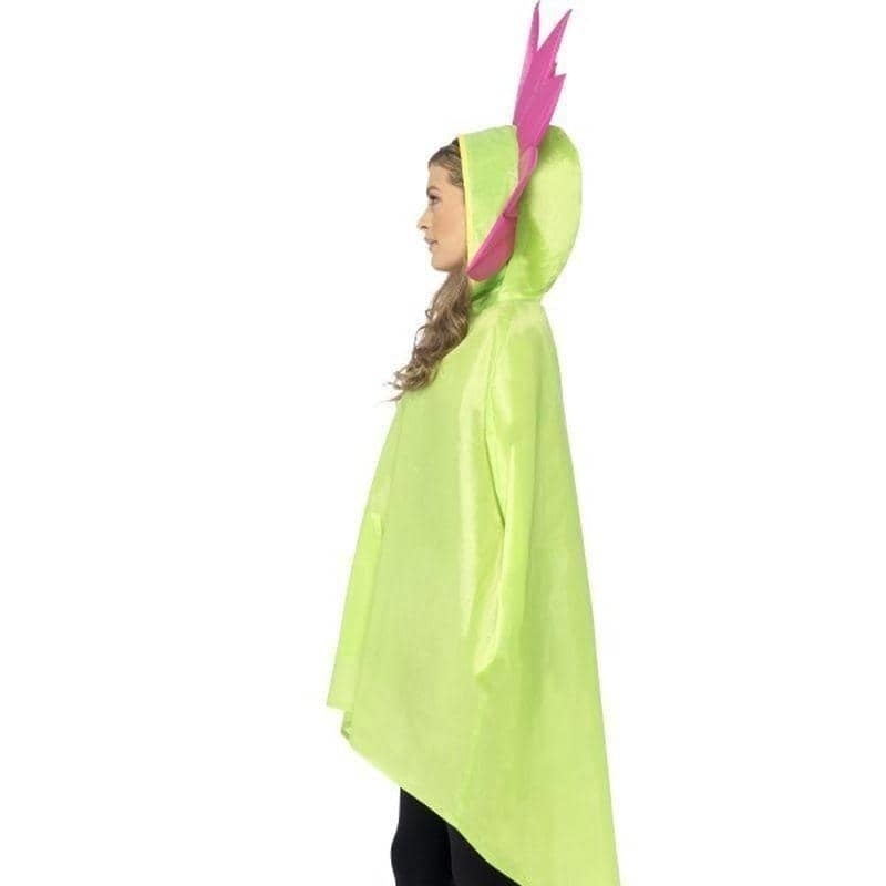 Costumes Australia Flower Party Poncho Adult Green Pink_4