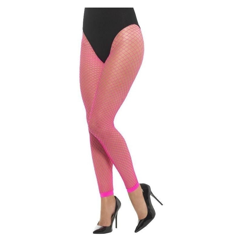 Costumes Australia Size Chart Footless Net Tights Adult Neon Pink