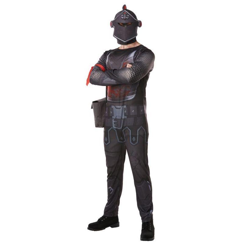 Costumes Australia Fortnite Black Knight Adult Costume Jumpsuit With Mask & Accessories_1