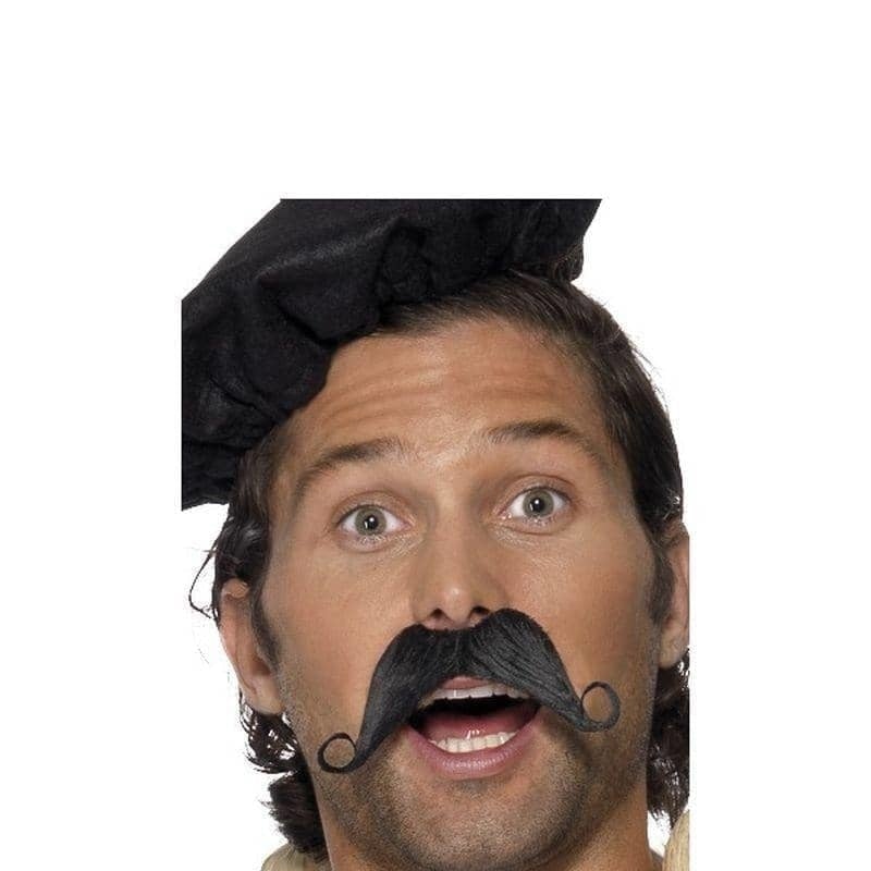 Costumes Australia Frenchman Moustache Adult Black_1