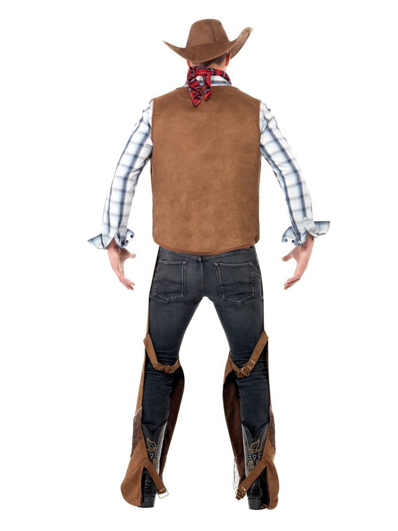 Costumes Australia Fringe Cowboy Costume Adult Brown_3