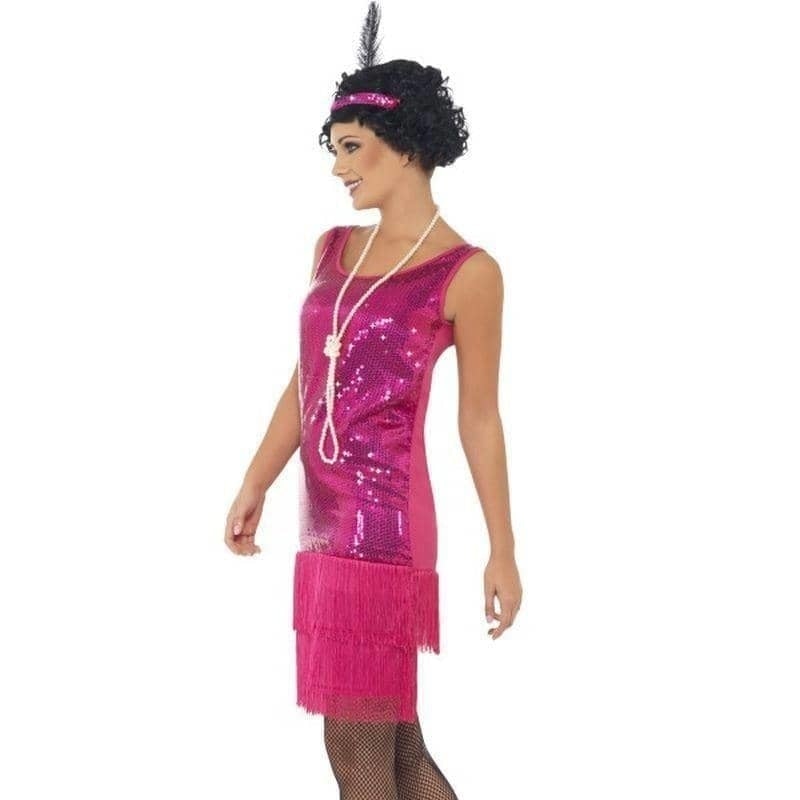 Costumes Australia Funtime Flapper Costume Adult Pink_3