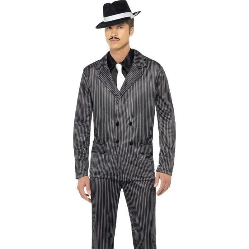 Costumes Australia Gangster Costume Adult Black White_1