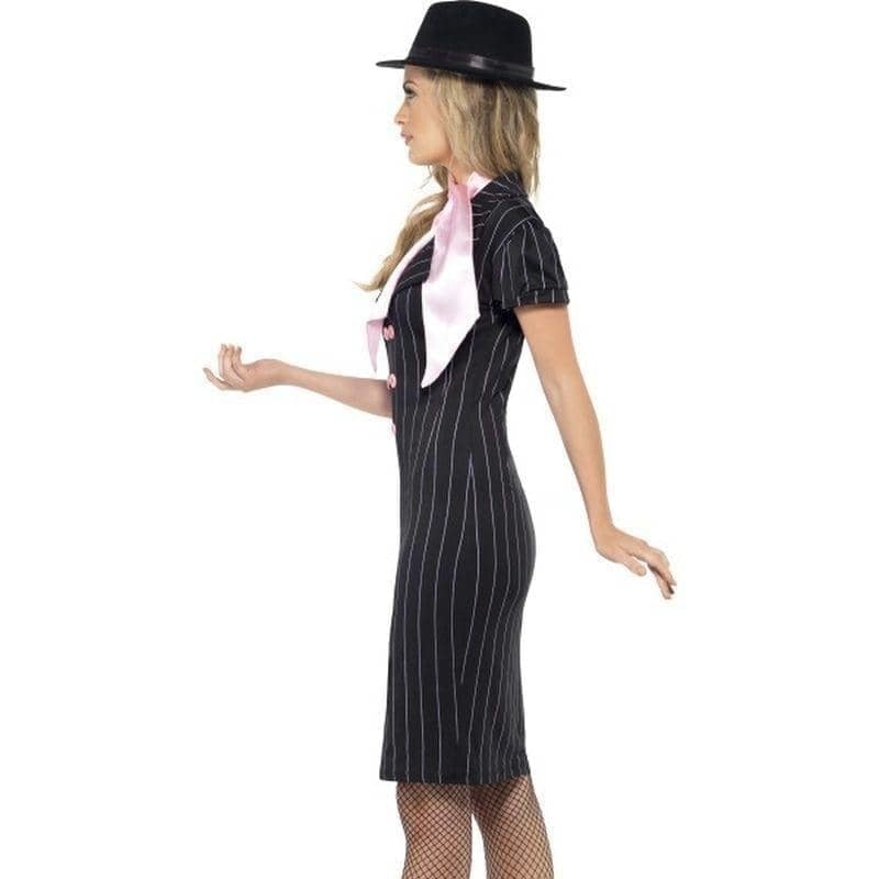 Costumes Australia Gangsters Moll Costume Adult Black White_3