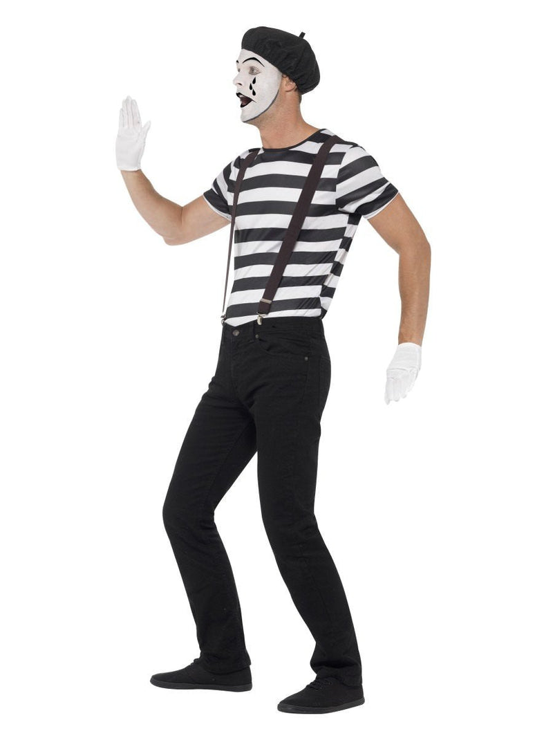 Costumes Australia Gentleman Mime Artist Costume Adult Black Make Up_3