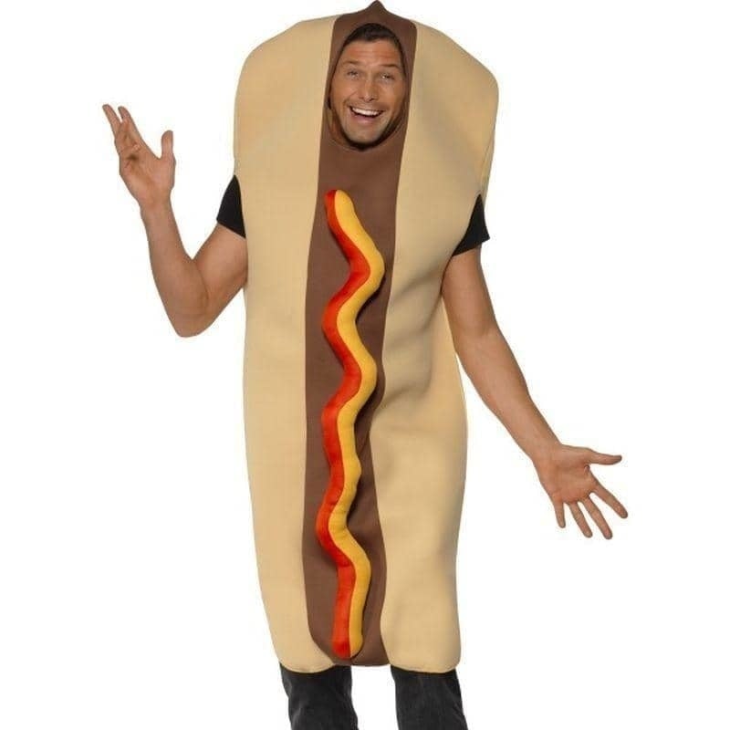 Costumes Australia Giant Hot Dog Costume Adult Brown Red_1