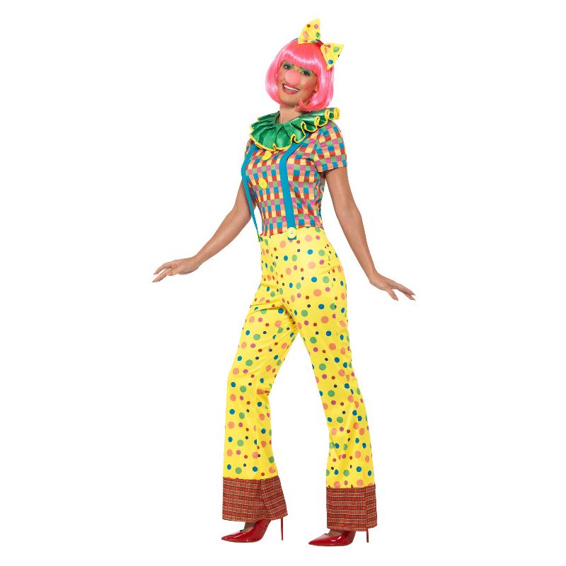 Costumes Australia Giggles The Clown Lady Costume Multi-Coloured Adult_3