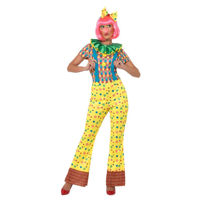 Costumes Australia Giggles The Clown Lady Costume Multi-Coloured Adult_1