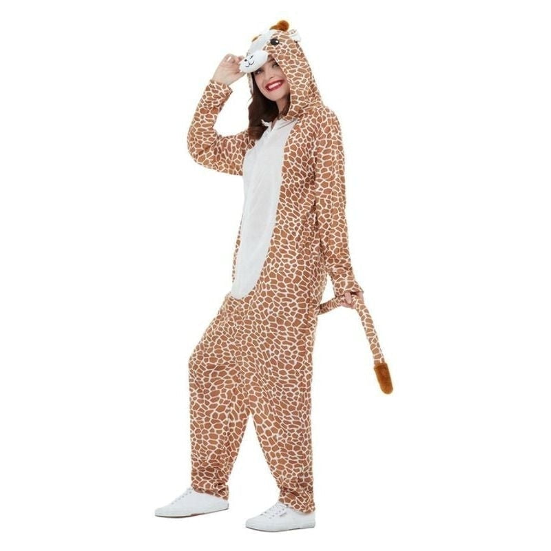 Costumes Australia Giraffe Costume Adult Brown Jumpsuit_4