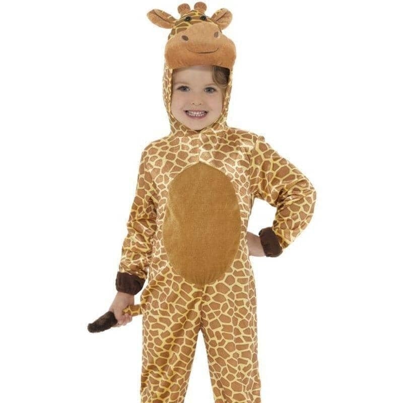 Costumes Australia Giraffe Costume Kids Brown Jumpsuit_1