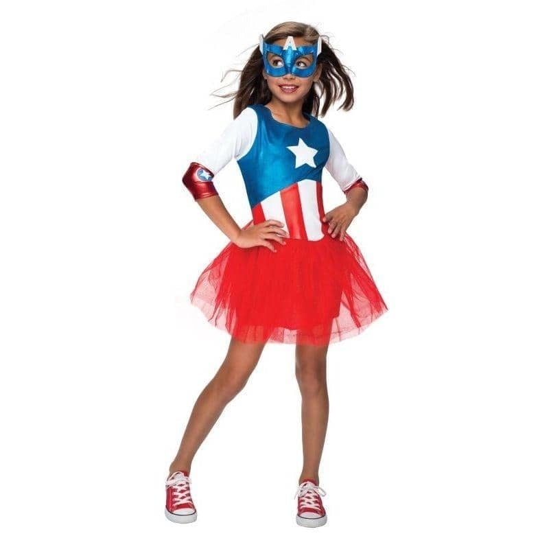 Costumes Australia Girls American Dream Metallic Dress_1